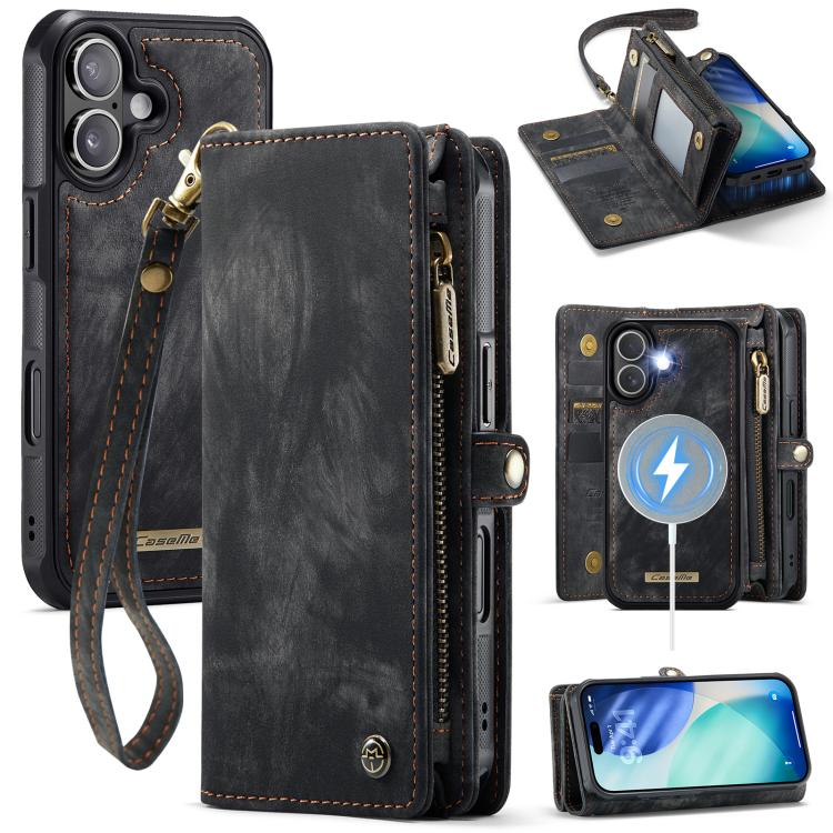 CaseMe 008 Detachable Multifunctional Leather Phone Case, For iPhone 17e / 16e, For iPhone 17 Pro Max, For iPhone 17 Pro, For iPhone 17