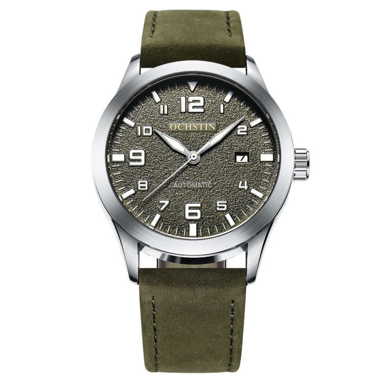Ochstin 62028 Fashion Fully Automatic Mechanical Watch Waterproof Men Leisure Mechanical Watch Calendar Leather Watch