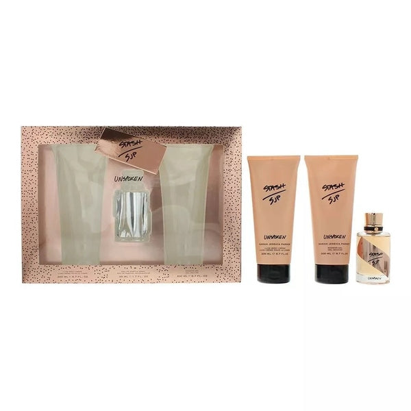 Sarah Jessica Parker Stash Unspoken Gift Set 50ml EDP + 200ml Body Cream + 200ml Shower Gel