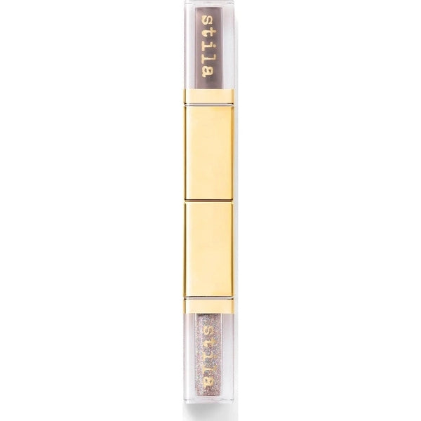 Stila Double Dip Suede Shade & Glitter & Glow Liquid Eye Shadow 2 x 2.25ml - Grey Fox