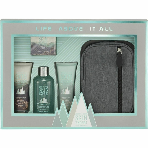 Style & Grace Skin Expert Essential Travel Collection Gift Set 5 Pieces (1 x 300ml Hair & Body Wash
1 x 150g Soap
1 x 130ml Aftershave Balm
1 x 130ml Shower Gel
1 x Toiletry Bag)