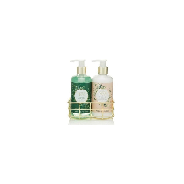 Style & Grace Spa Botanique Luxury Handcare Gift Set 3 Pieces (This gift set includes:
1 x 280ml Hand Wash
1 x 280ml Hand Lotion
1 x Metallic Basket)