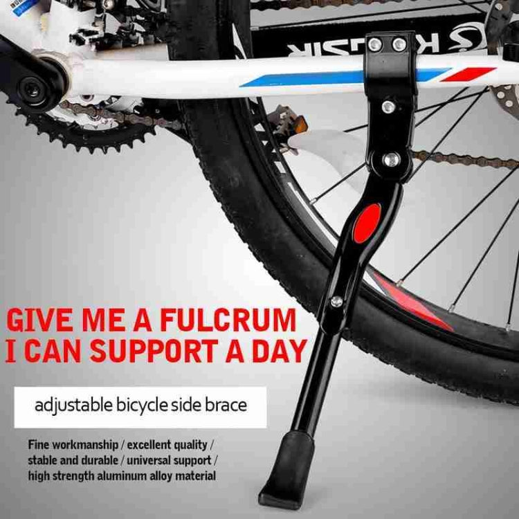 Bicycle Mountain Bike 26 Inch Aluminum Alloy Single Support Car Ladder Foot Support Parking Rack, 26 Inch Black