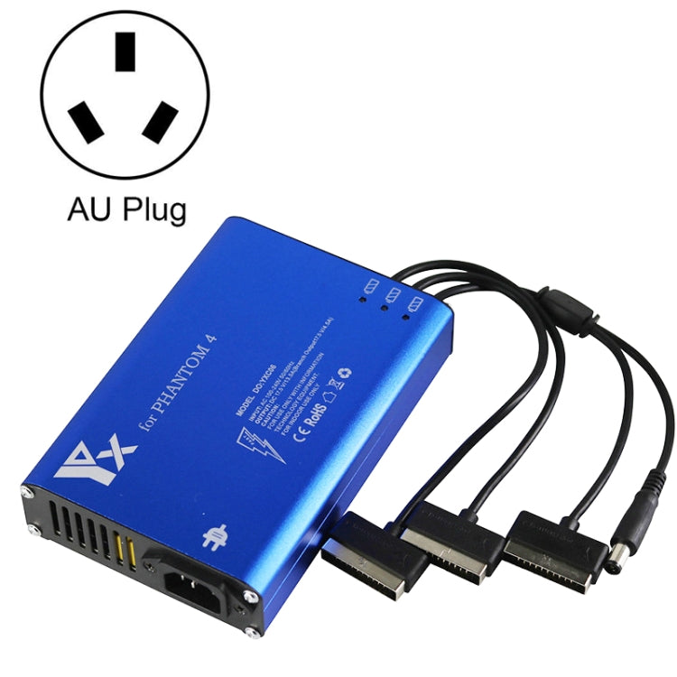 For DJI Phantom 4 Pro Advanced+ Charger 4 in 1 Hub Intelligent Battery Controller Charger, UK Plug, AU Plug