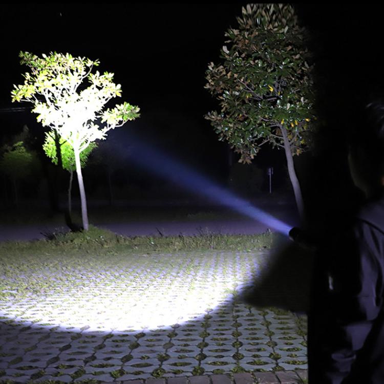T02 Pen Clip Mini Flashlight T6 Telescopic Zoom Led Flashlight Outdoor Waterproof Long Shot Glare Flashlight, T02 Pen Clip