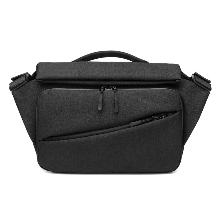 Ozuko 9349 Multifunctional Waterproof Men Messenger Bag with External USB Charging Port, Dark Blue, Black, Dark Gray