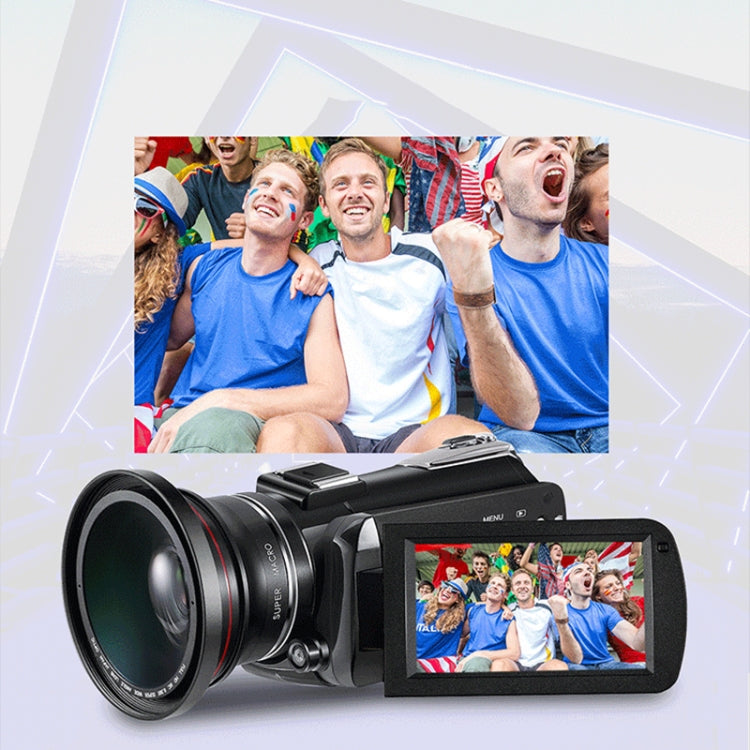 ORDRO AC5 4K HD Night Vision WiFi 12X Optical Zoom Digital Video DV Camera Camcorder, Standard, Standard + Microphone, Standard + Microphone + Handheld Stand, Standard+ Microphone + Fill Light