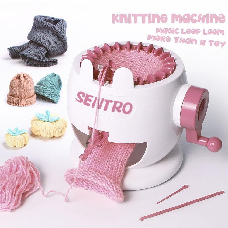 Hand Knitting Machine Children Play House Toy DIY Knitting Wool Machine, 841-1