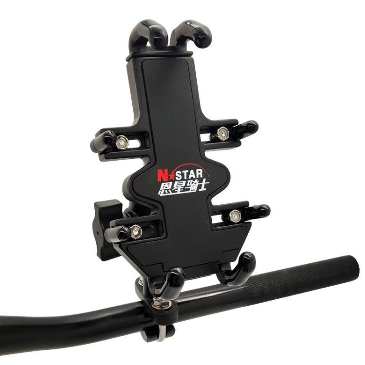 N-STAR NJN002 Motorcycle Metal Aluminum Alloy Universal Anti-Theft Mobile Phone Bracket, NJN002(T-shaped Ball Head Installation)