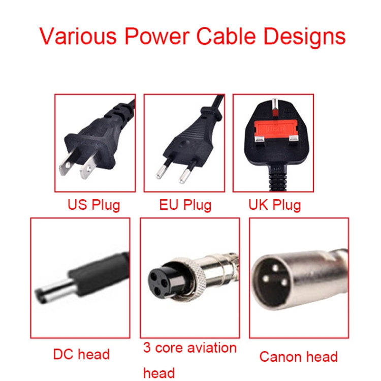 84W 42V/2A Electric Vehicle Intelligent Temperature Control Heat Dissipation Charger, DC Head, 3-core Head, Canon Head