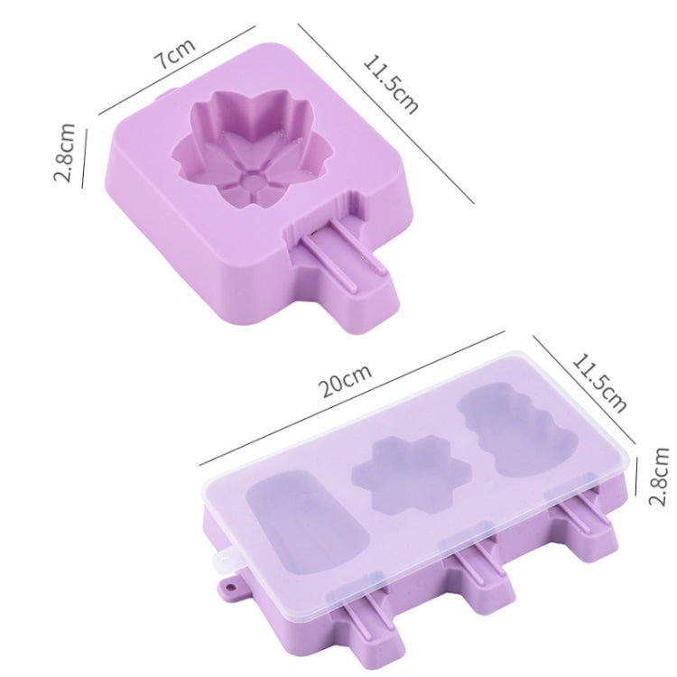 Homemade Children Cute Silicone Cartoon Popsicle Ice Cream Mould, Large Fruit