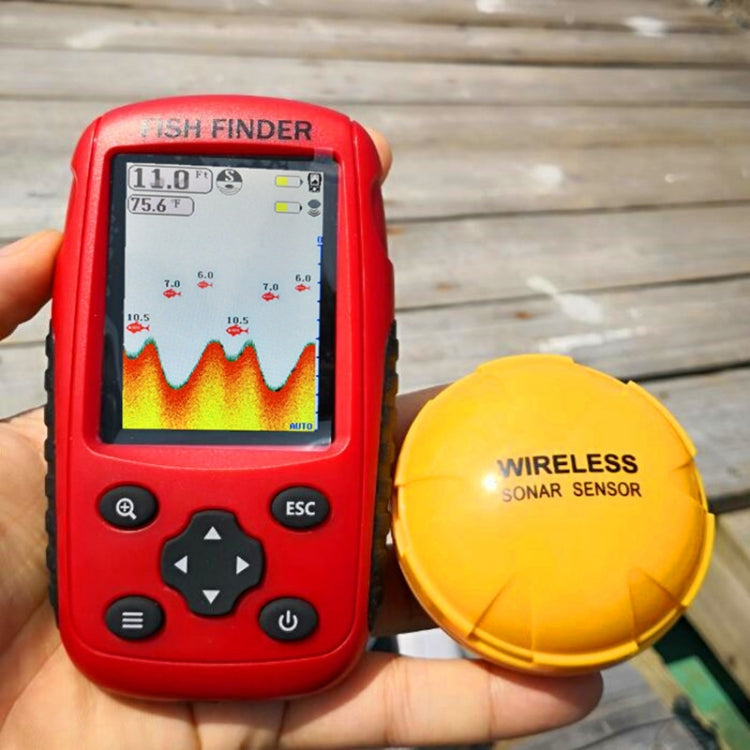 Color HD Screen USB Charging Dot Matrix Fish Finder,Random Color Delivery, HD Screen Fish Finder