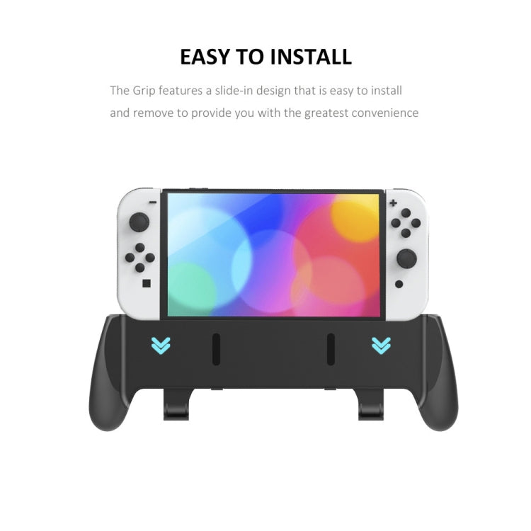 JYS NS218 Multifunctional Game Console Integrated Protective Case With Grip For Switch OLED, White, Black