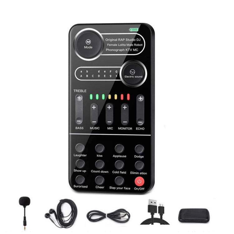 Voice Changer Game Live Broadcast Mobile Computer Sound Card, i9, i9 Set, K9, K9 Set