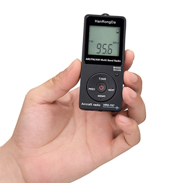 Mini Aviation Band Radio Can Set Automatic Shutdown FM, AM, AIR Radio, HRD-767