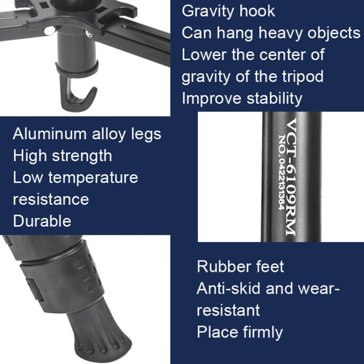 YUNTENG 6109 Camera Overhead Shot Tripod Universal Mobile Phone Live Broadcast Bracket, YUNTENG 6109