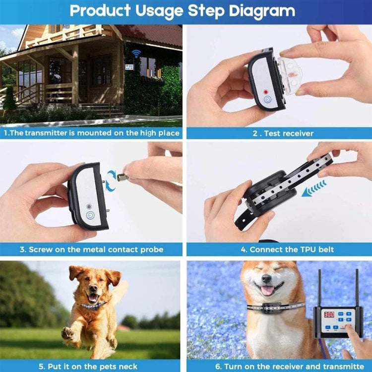Outdoor Wireless Electronic Pet Fence Night Reflective Collar, Specification:, One for One, One for Two, One for Three