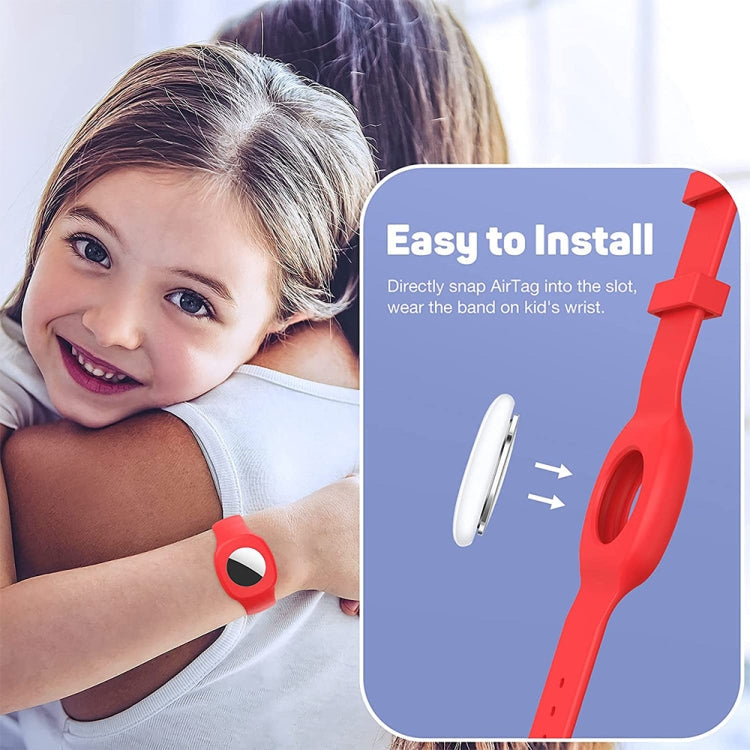 For AirTag 2nd Gen / AirTag 1st Gen Silicone Children Watch Band Protective Case