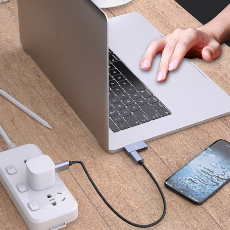 Type-C Docking Station Computer Charging Data Port Power Adapter, 2 x Type-C Female to 2 x Type-C Male, 2 x Type-C Female to Type-C Male