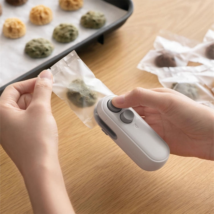 Small 2-in-1 Rechargeable Magnetic Snack Sealer Household Mini Sealing Machine, 2-in-1 White, 2-in-1 Green