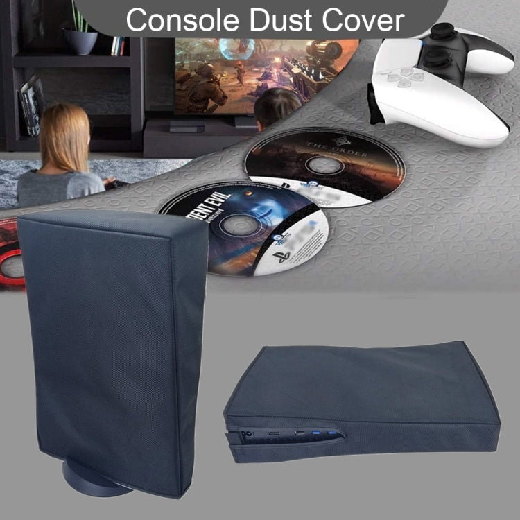 For PS5 Slim Disc & Digital Host Dust Cover Protective Case, Vertical Gray, Vertical Black, Horizontal Gray, Horizontal Black