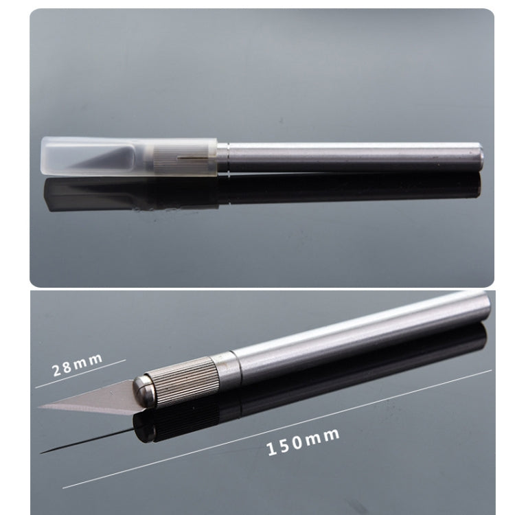 ProsKit 8PK-394B carving knife with aluminum handle and protective cover for precise cutting and engraving tasks