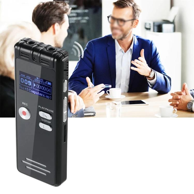 SK6 0.8-inch LED Screen Interview Recorder USB Rechargeable MP3 Player, Without Memory, 32GB
