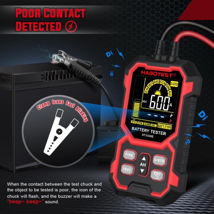 HABOTEST 12/24V Car Battery Life Tester