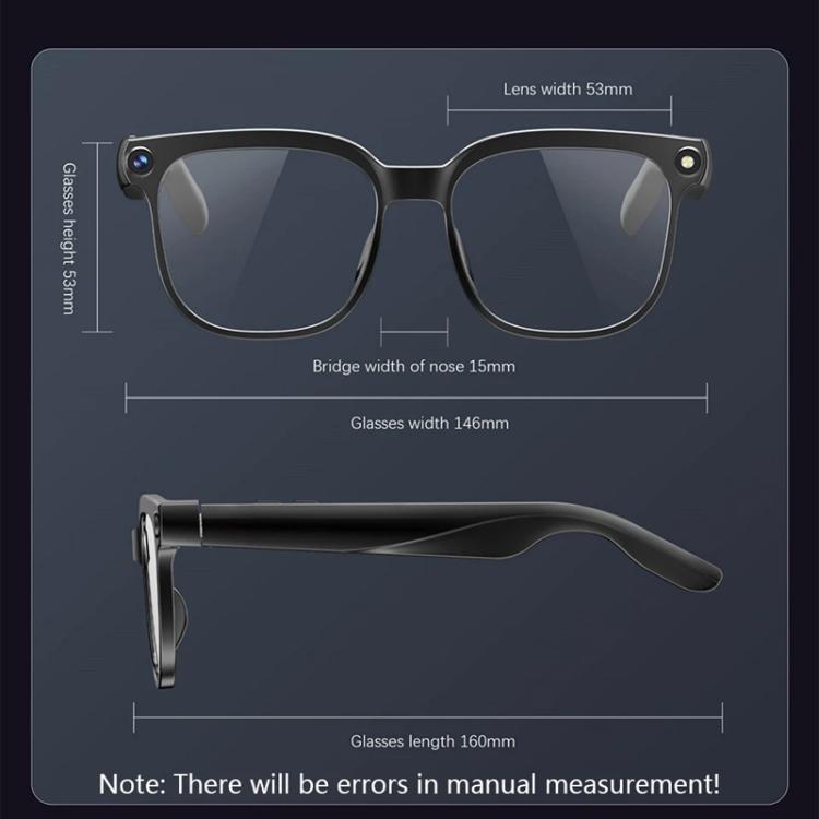 M02S Smart Glasses with 8MP HD Camera, 1080P Video, AI Voice Assistant, Recording, Translation, Transparent, Sunglasses, Photochromic, Transparent+Sunglasses, Transparent+Photochromic