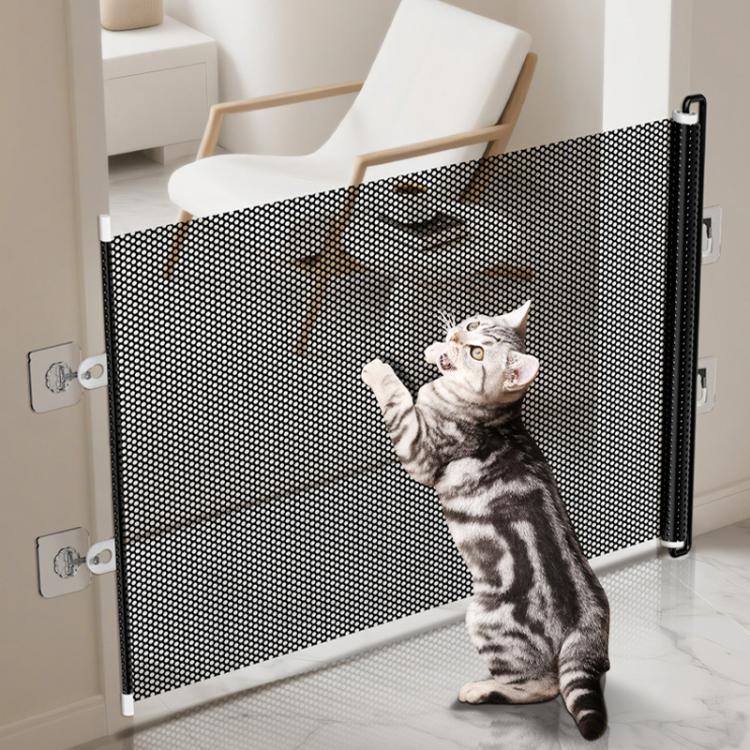 Anti-Jump Retractable Pet Gate Pet Barrier Anti-Escape Door Panel For Cats, 40 x 125cm, 45 x 125cm, 50 x 125cm, 58 x 125cm, 68 x125cm, 75 x 140cm, 85 x 140cm