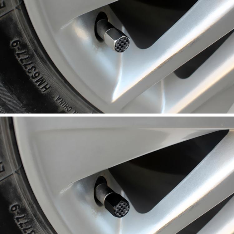 Automotive Carbon Fiber Textured Valve Stems Universal Cap