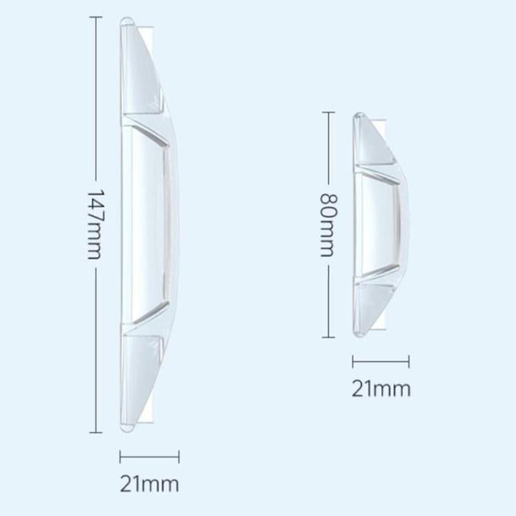 SHUNWEI SD-2158 4pcs / set Universal Car Door Anti-Collision Sticker Door Edge Anti-Scratch & Anti-Bump Rubber Strip
