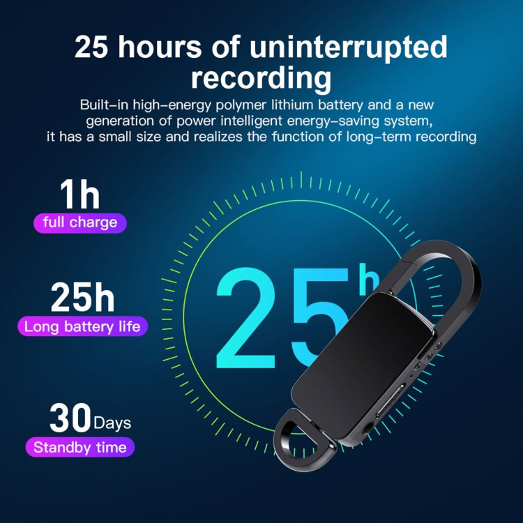 S20 64GB Keychain HD Noise Reduction Portable Recording Pen, 64GB