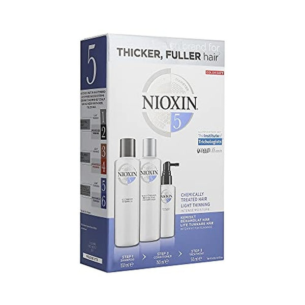 Wella Nioxin System 5 Gift Set 150ml Shampoo Cleanser + 150ml Scalp Revitaliser + 50ml Scalp Treatment