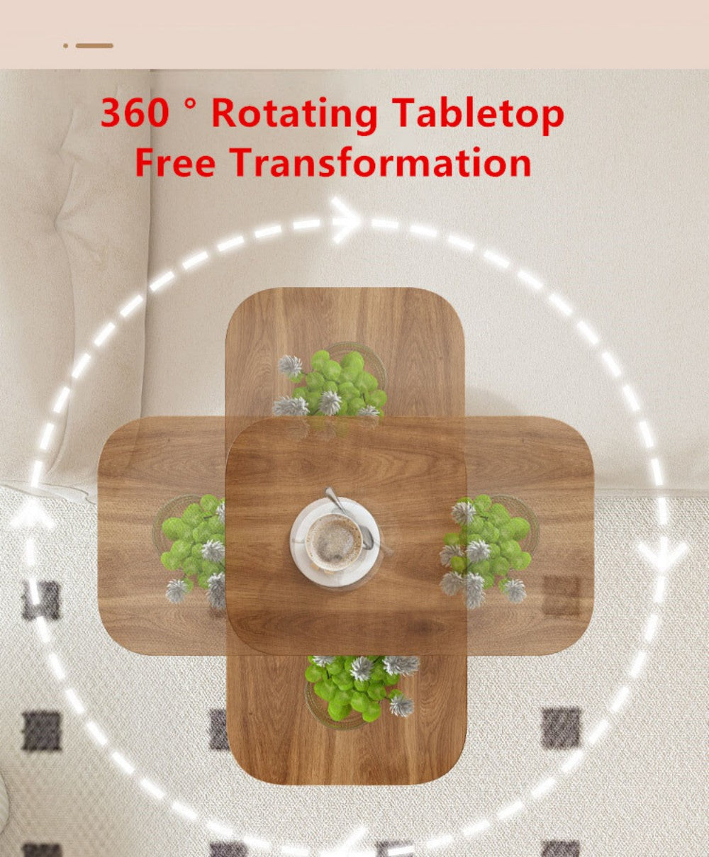 Adjustable C-Shaped Sofa Side End Table Coffee Laptop Table Living Room Bedroom