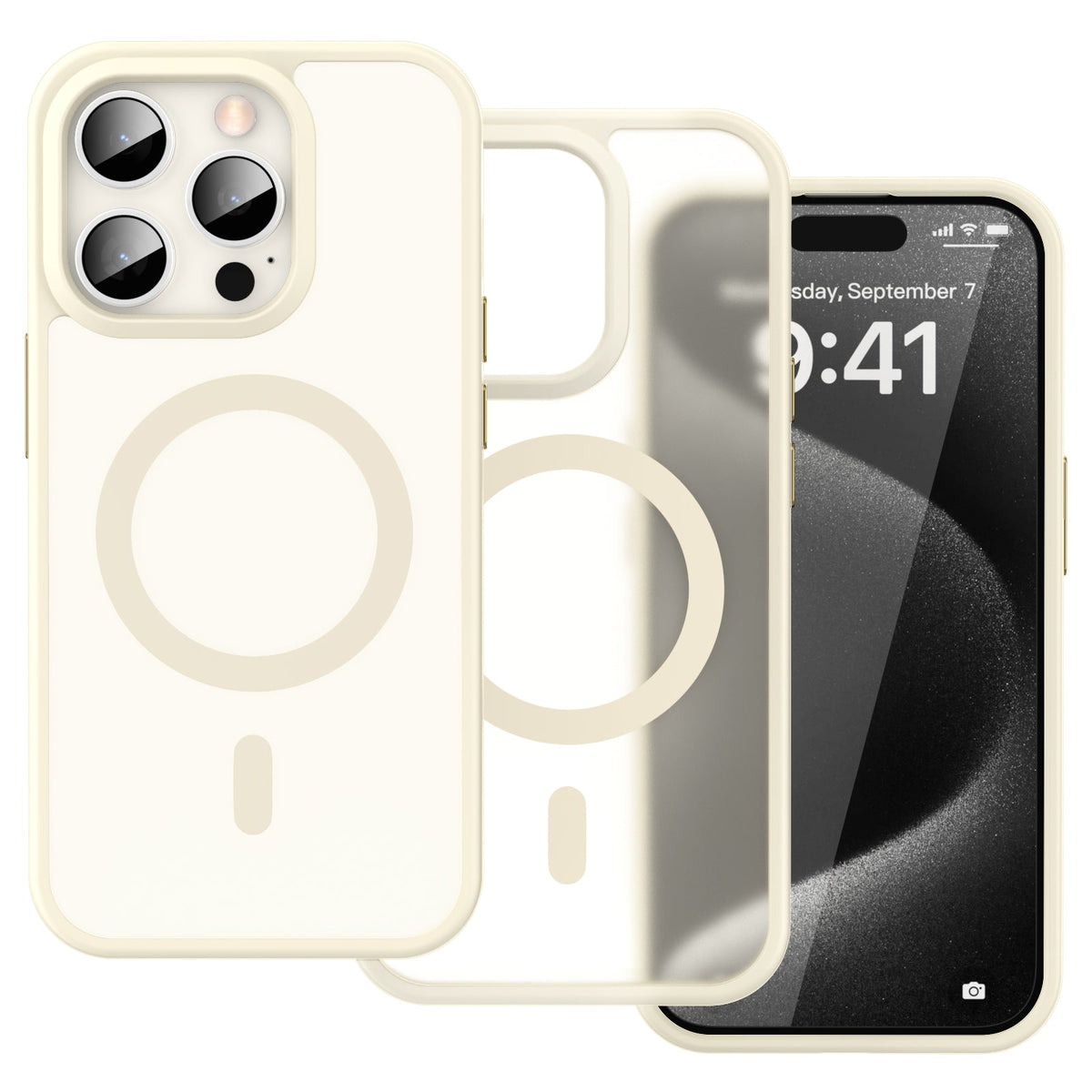 iPhone 15 Pro Smooth Touch Waterproof MagSafe Ultra Hybrid Phone Case