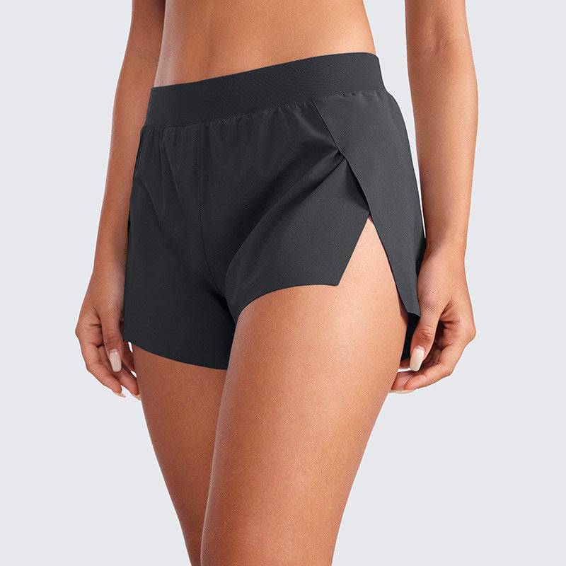 Breathable, Quick-Drying, Lightweight Fabric, Side Slit Sports Shorts, Versatile for Running and Fitness, Loose Fit and Super Comfortable
