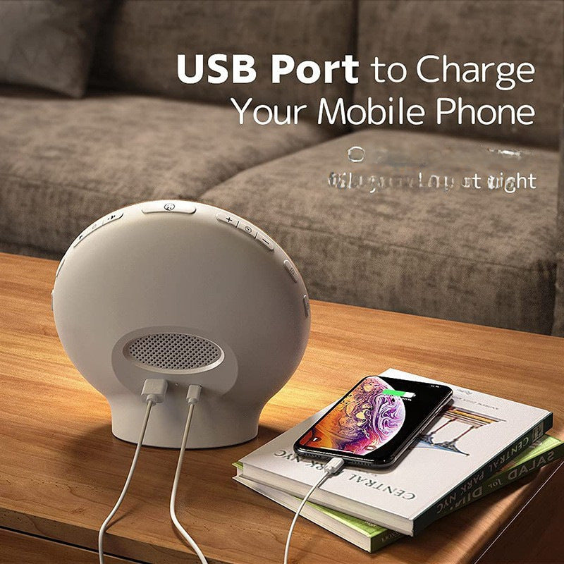 Analog sunrise wake-up lamp LED electronic alarm clock lamp colorful atmosphere lamp bedside lamp White Noise children alarm clock lamp