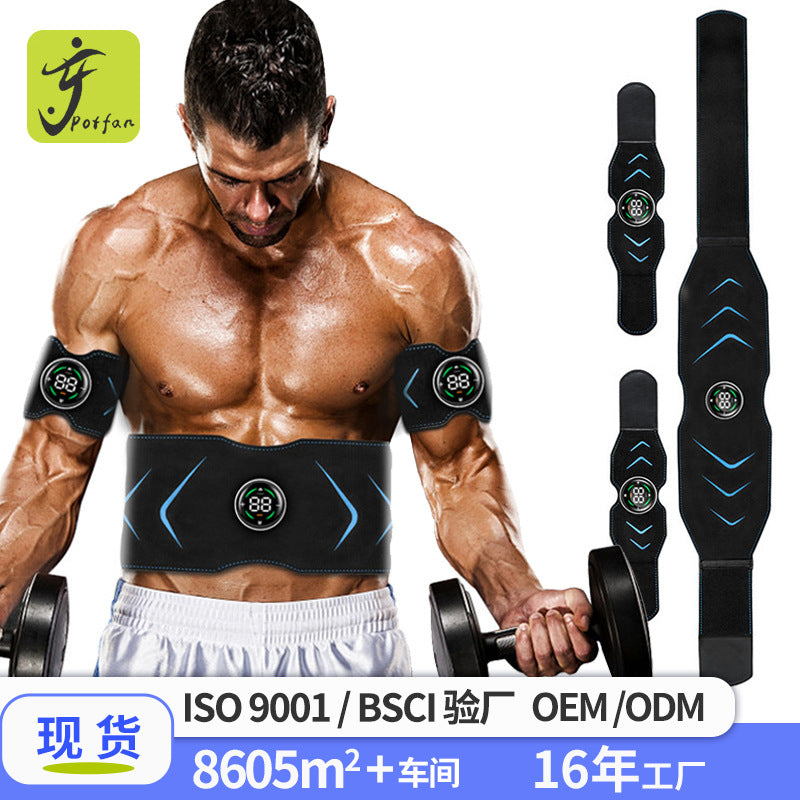 Cross-border Intelligent Belly Reducing Massage Belt Fat-flicking Abdominal Muscle Abdominal Fitness Appliance Home Fitness Abdominal Tinker Loon EMS Belt