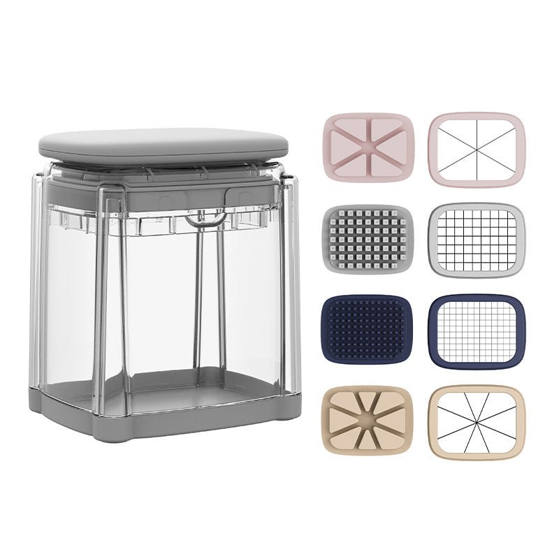 Multi-Function Vegetable Chopper, Home Press-Type Slicer, Shredder, Dicer, Food-Grade ABS Kitchen Prep Tool