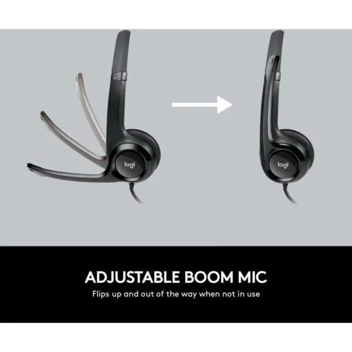 Logitech H390 USB Headset with Noise-Cancelling Mic (Black)