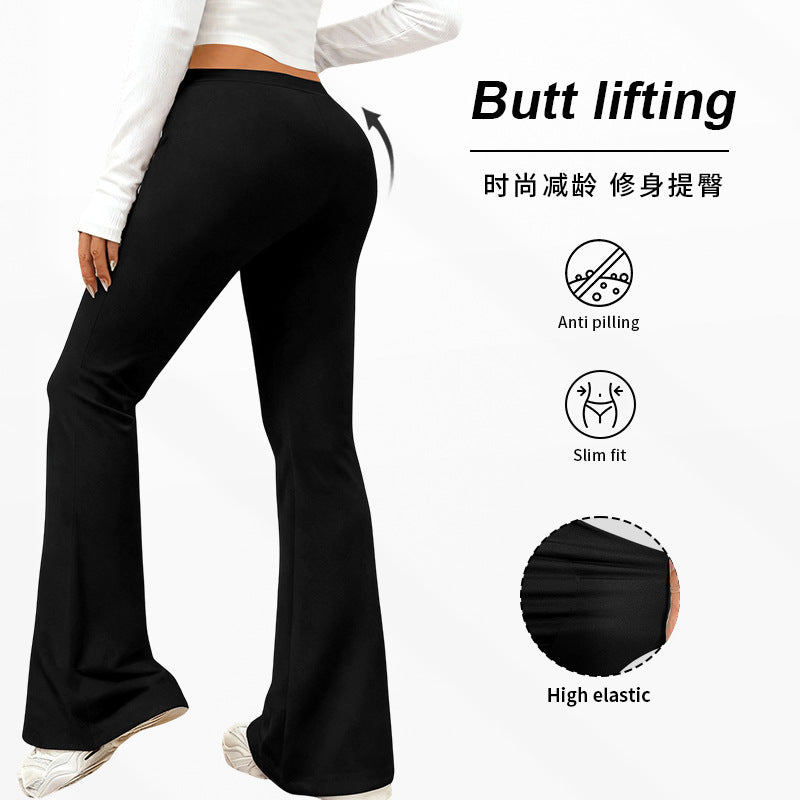 Cross-Border New Products: Maternity Leggings, Maternity Tight-Fitting Yoga Clothes, Flared Pants, Autumn and Winter New Products, High-Waisted Belly Support Outerwear