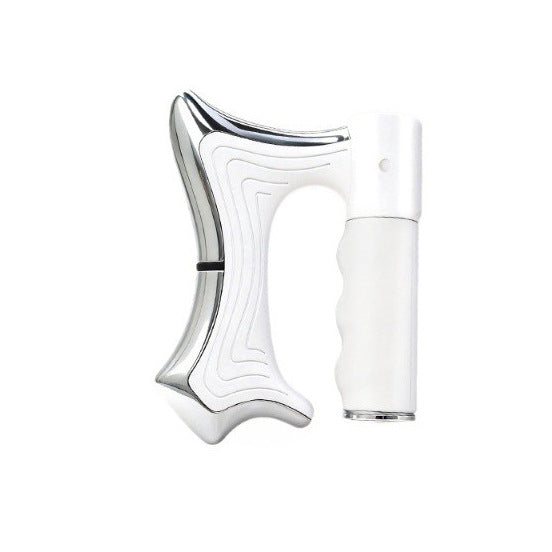 Cross-border Heated Electric Fascia Gun Massage Tool 9-Gear Meridian Brush Scraping Microcurrent Vibration Beauty Massage