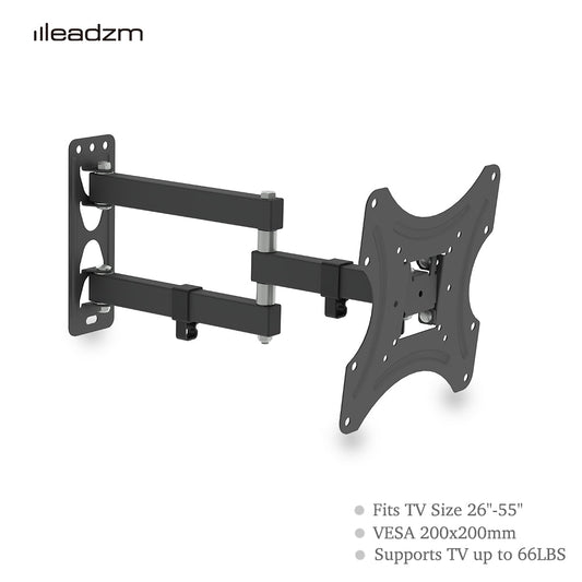 26-50" Adjustable Wall Mount Bracket Rotatable TV Stand TMX200 with Spirit Level