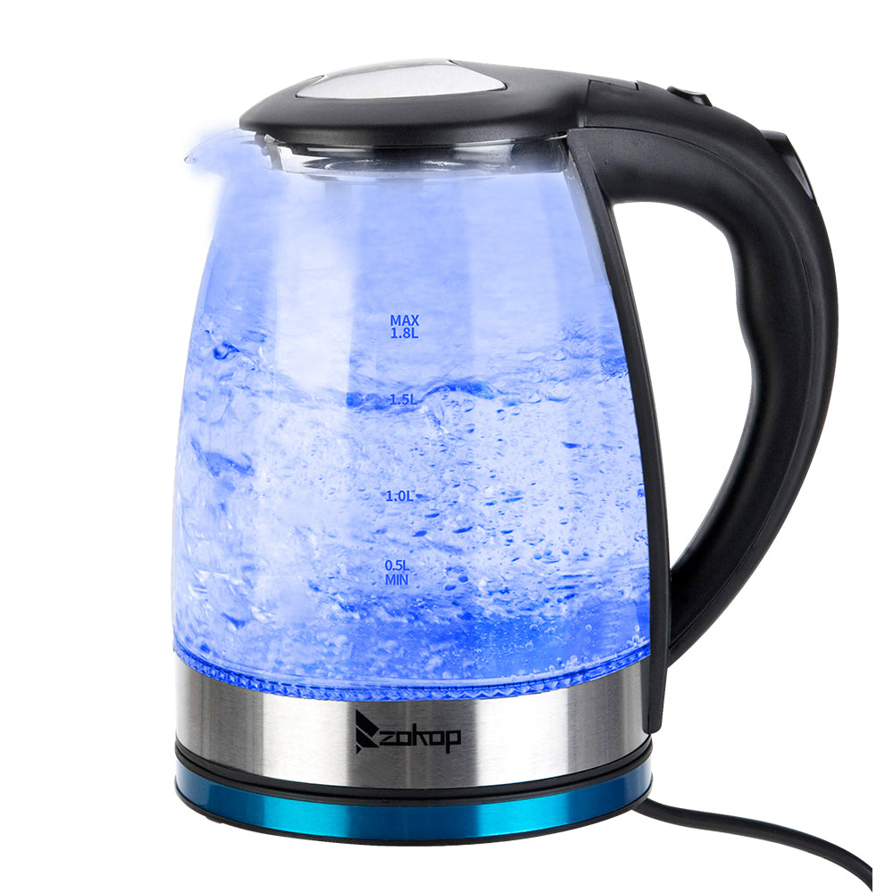 [Same model: 22701299] HD-1861-A 220V 2000W 1.8L Electric Glass Kettle UK Plug