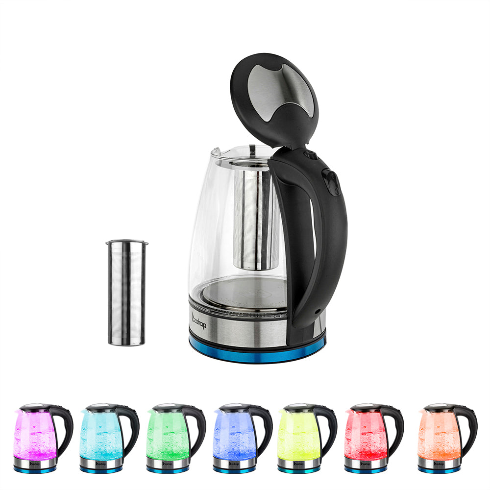 [Same model: 22701299] HD-1861-A 220V 2000W 1.8L Electric Glass Kettle UK Plug