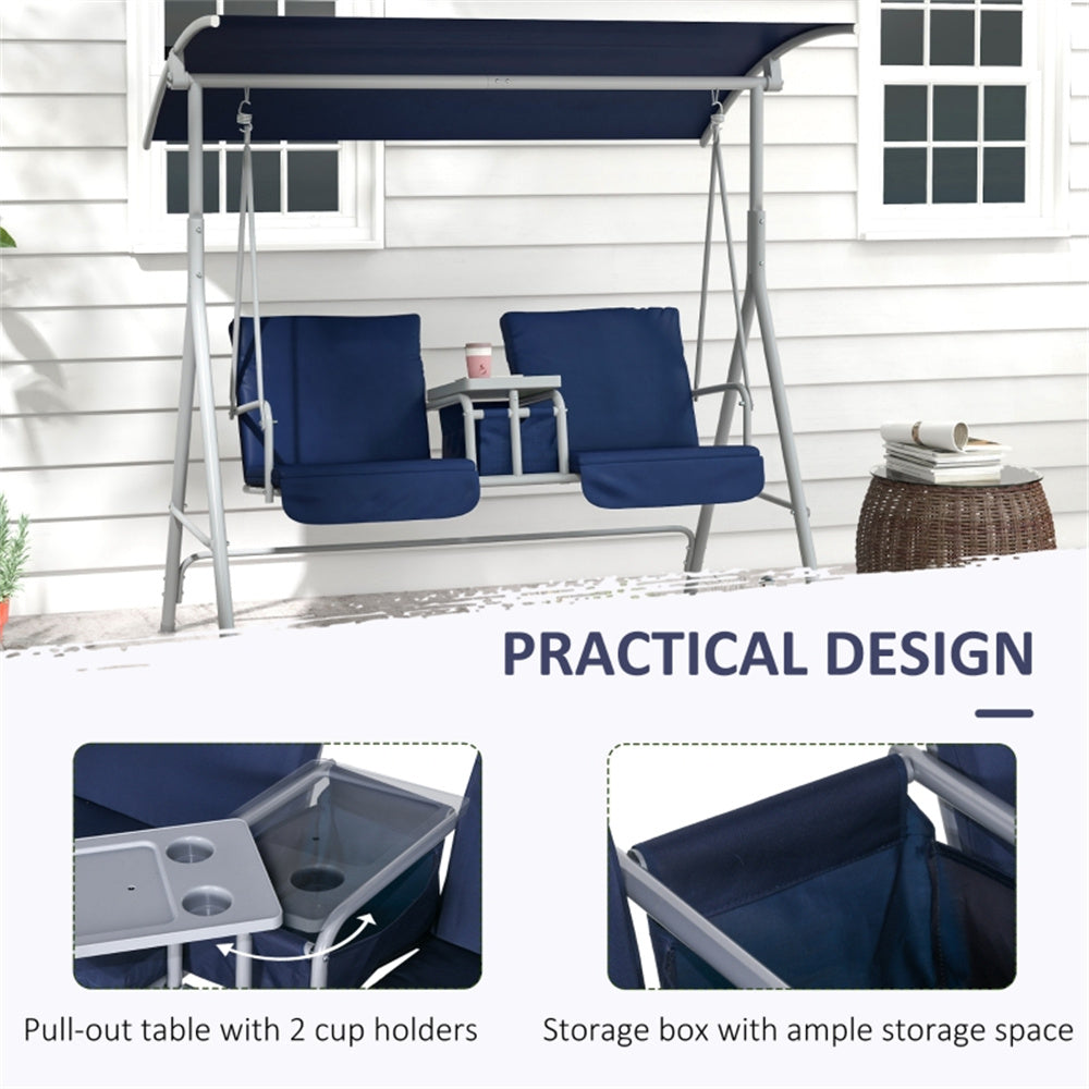 2 seats Outdoor Patio Swing Chair ( Amazon Shipping)（ Prohibited by WalMart ）