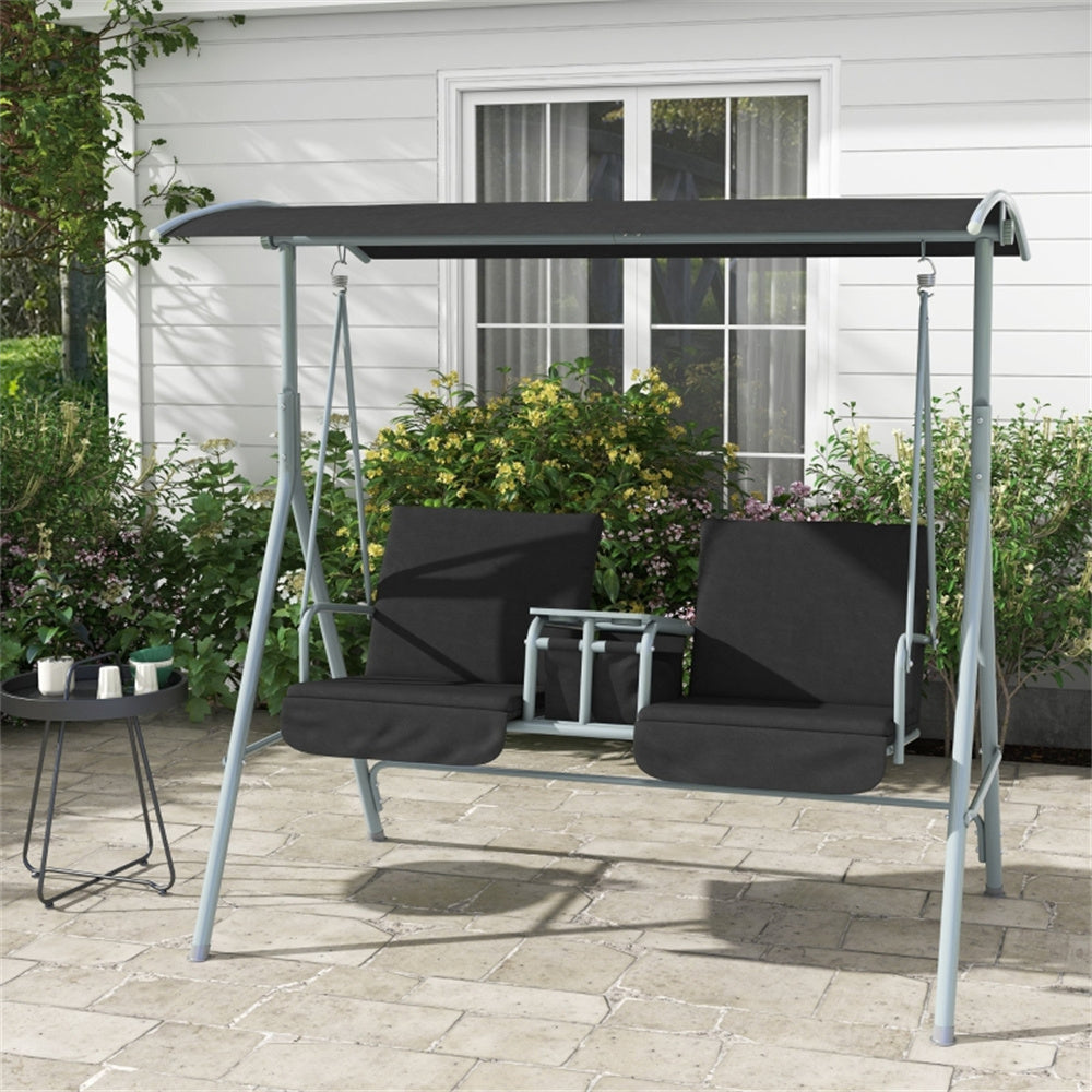 2 seats Outdoor Patio Swing Chair ( Amazon Shipping)（ Prohibited by WalMart ）