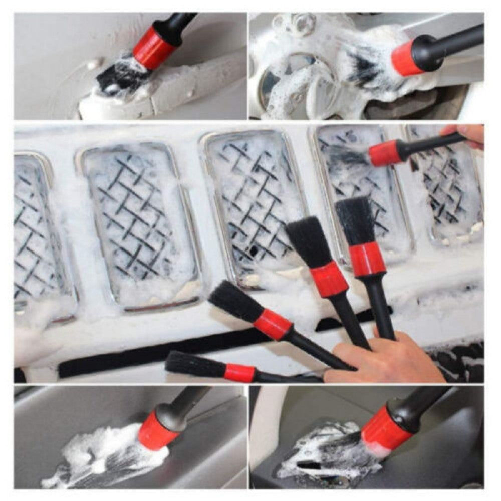 26PCS Car Cleaning Kit Auto Interior Exterior Detailing Brush Set w/Gloves Towel