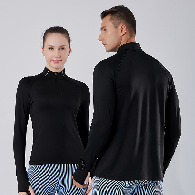 Sportswear Jacket 2026 Spring Stand-Up Collar Yoga Wear Women's Fitness Training Top Half-Zip Running Long-Sleeved T-Shirt